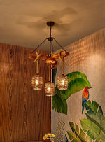 Vintage Twine Chandelier 12