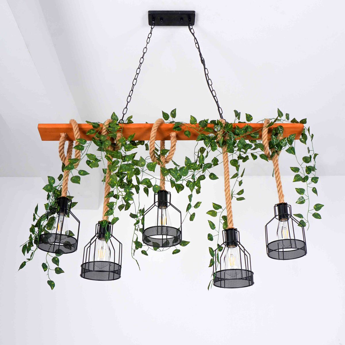 Vintage_Wood_Green_Chandelier_20