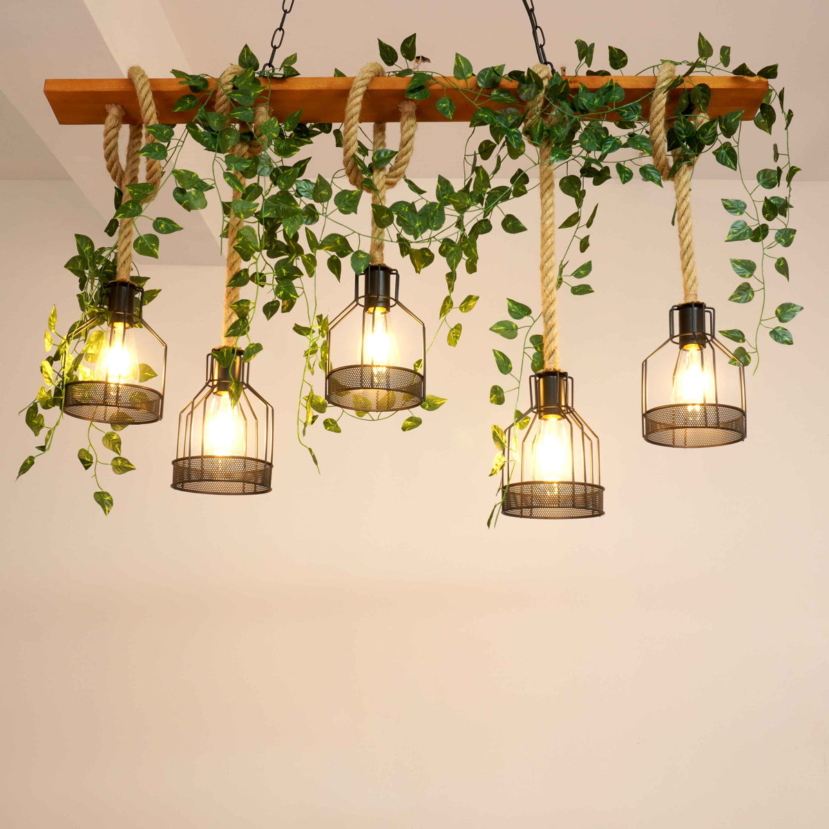 Vintage_Wood_Green_Chandelier_22