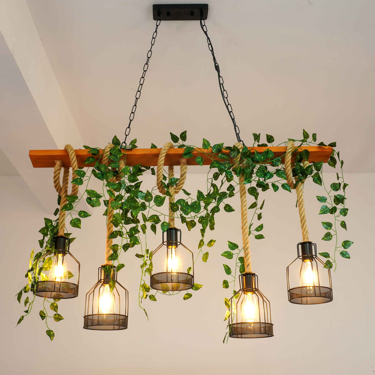 Vintage_Wood_Green_Chandelier_25