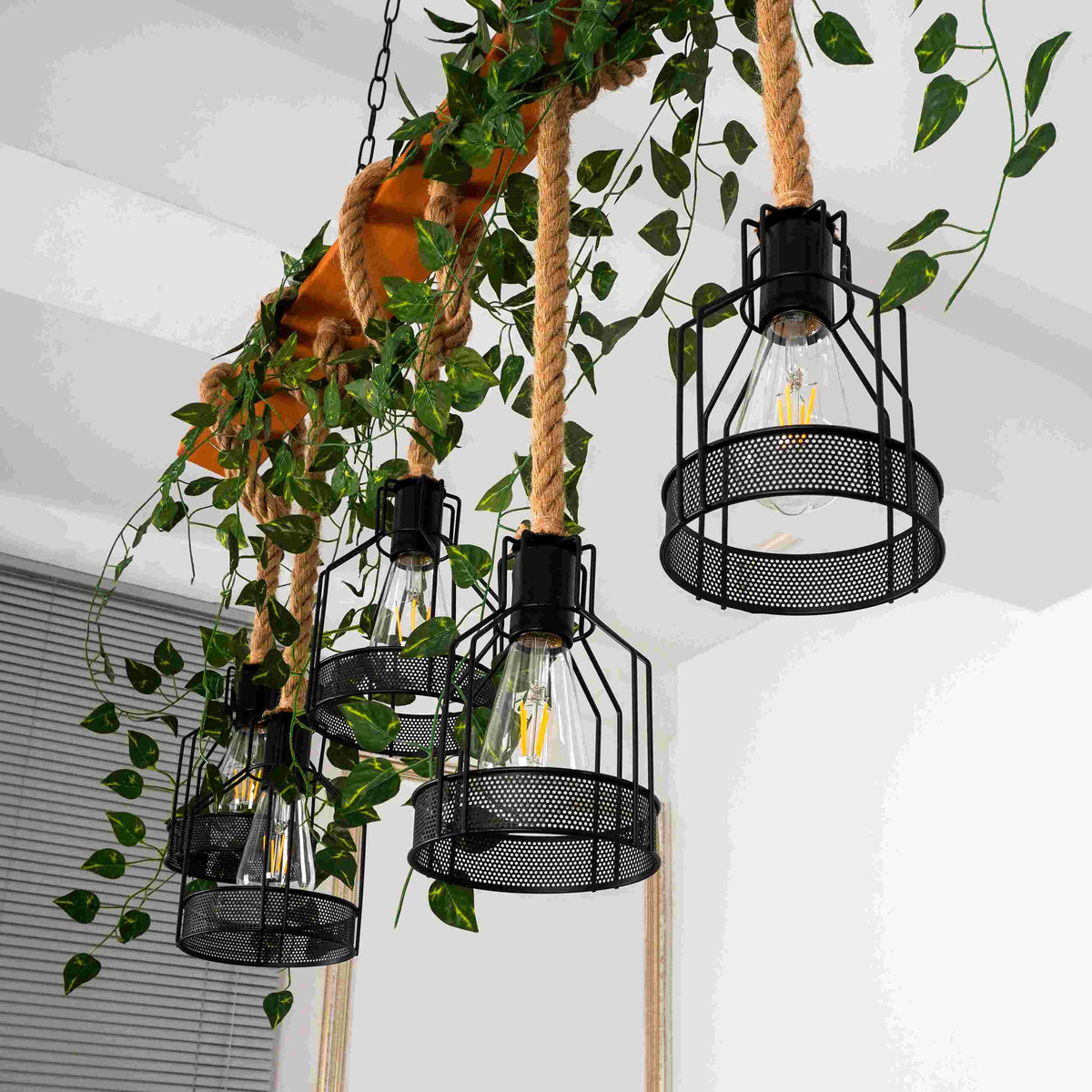 Vintage_Wood_Green_Chandelier_27