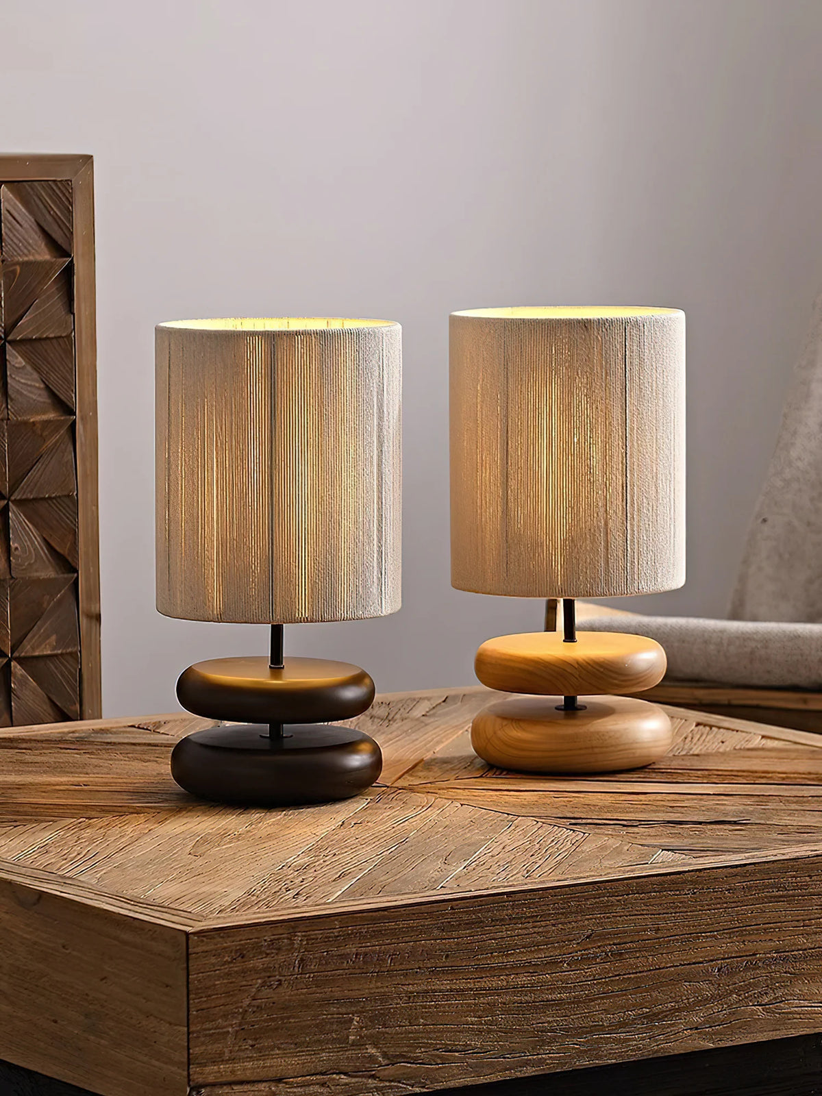 Vintage Wood Table Lamp 14