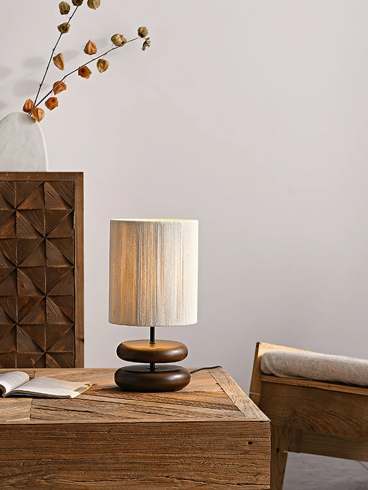Vintage Wood Table Lamp 18