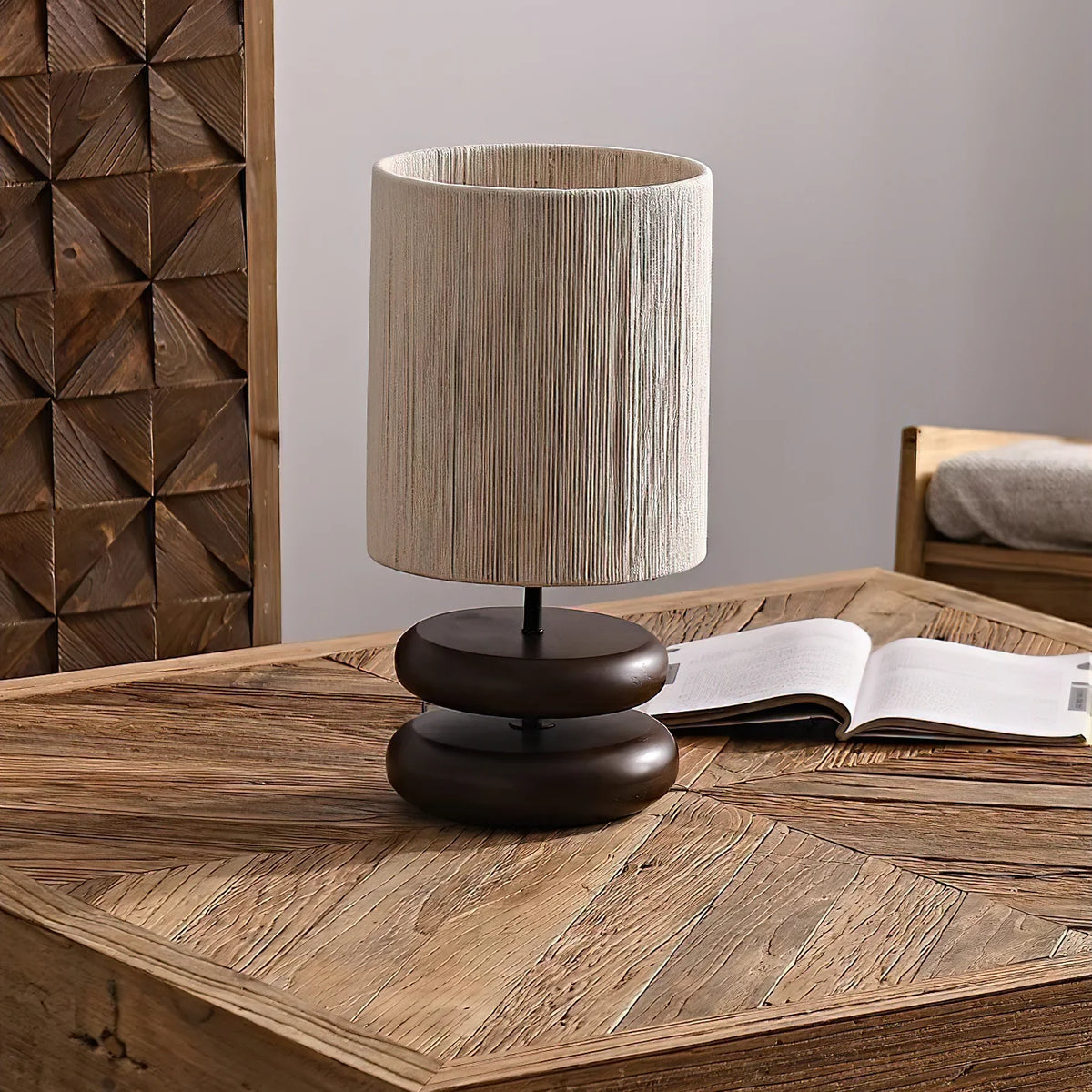 Vintage Wood Table Lamp 5