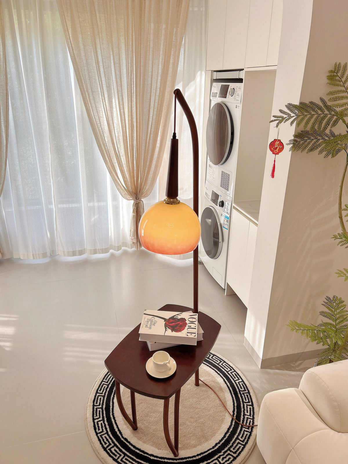 Home library must-have: sturdy tripod floor lamp