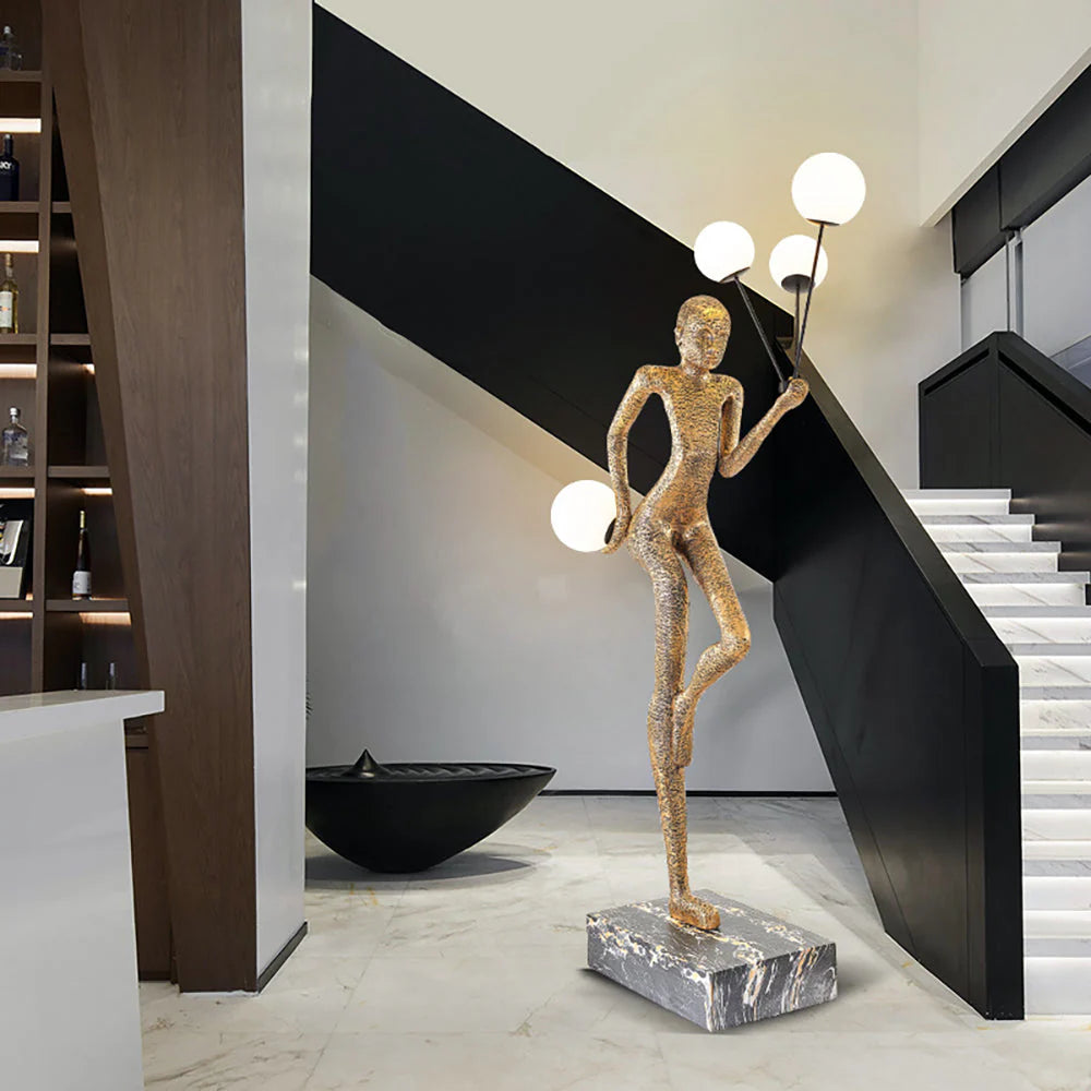 Amelia Sculpture Floor Lamp: Elevating Home Décor with Artistic Elegance