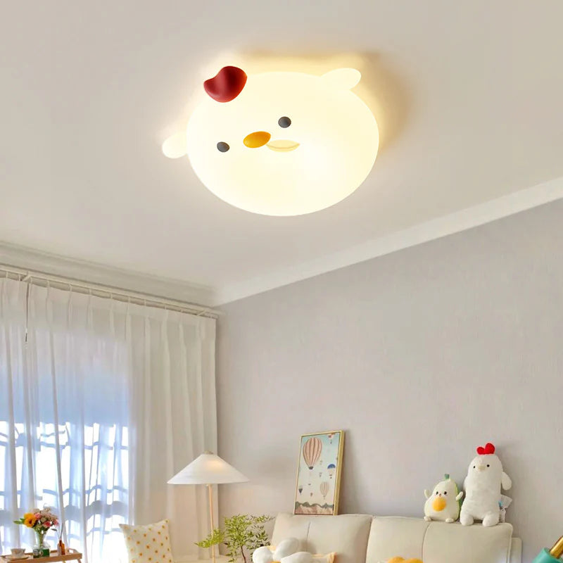 Cute cartoon chicken ceiling lamp: add vitality and fun to children's rooms