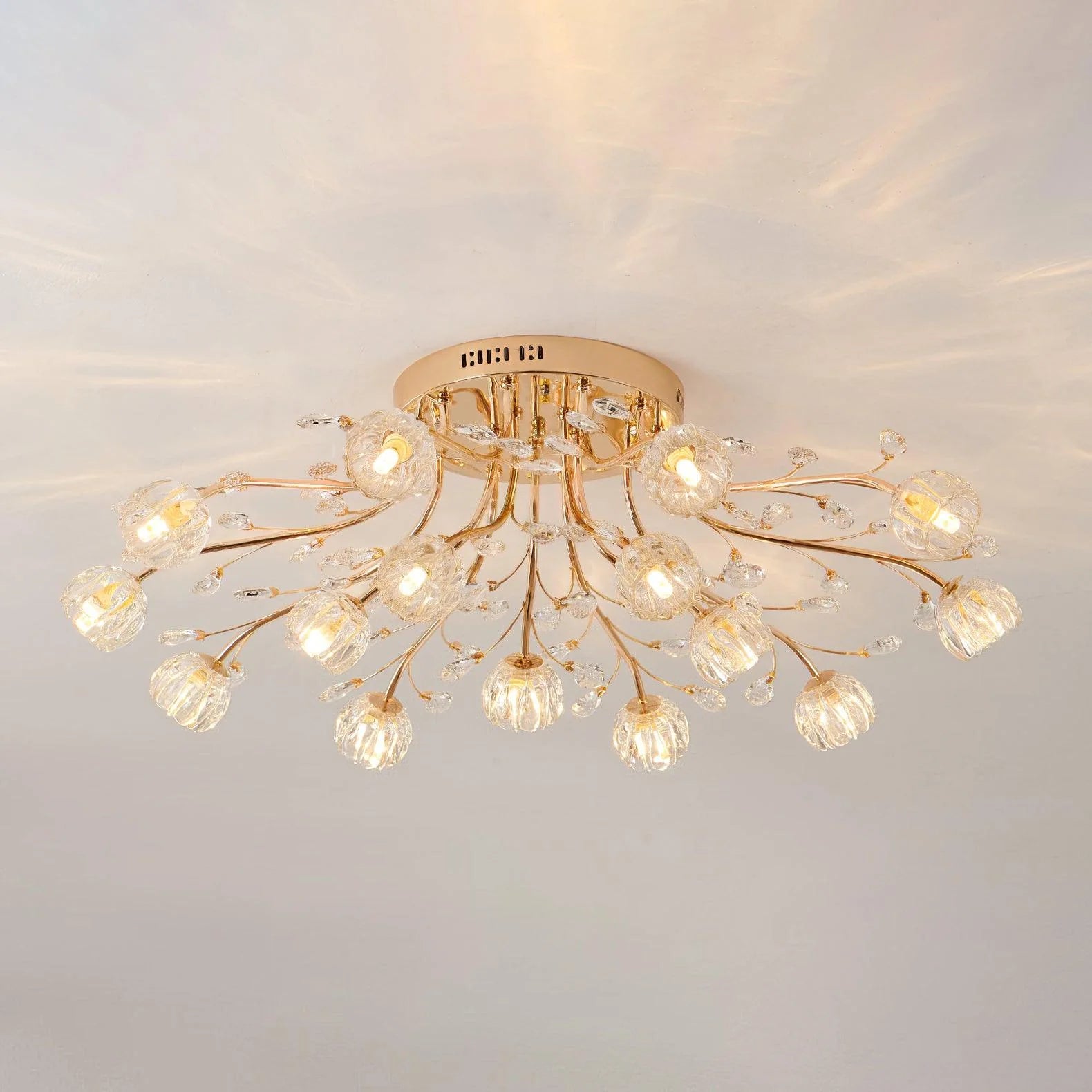 Gorgeous crystal flower-shaped chandelier: light up your home life