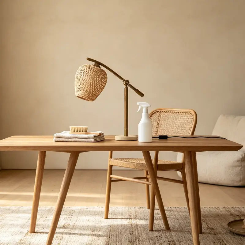 How to Clean Rattan Light Fixtures Without Turning It Into a Weekend Project