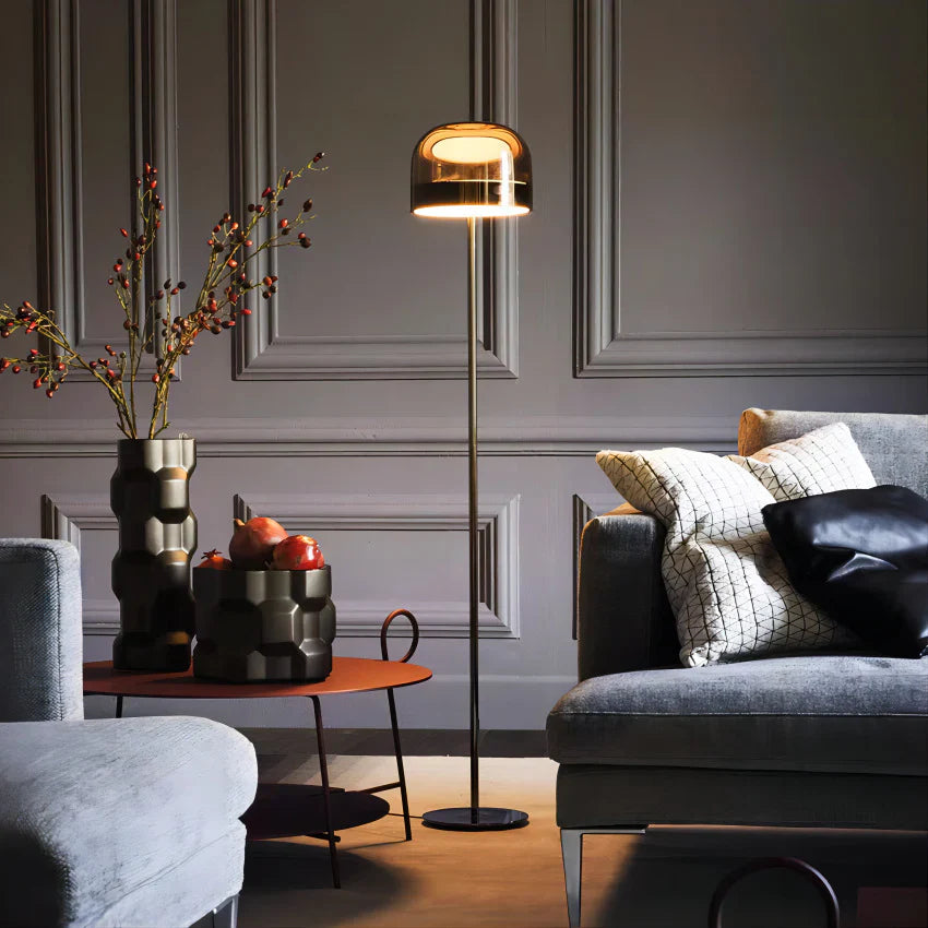 Transform Your Space with the Italian Glass Floor Lamp from HIOOZ