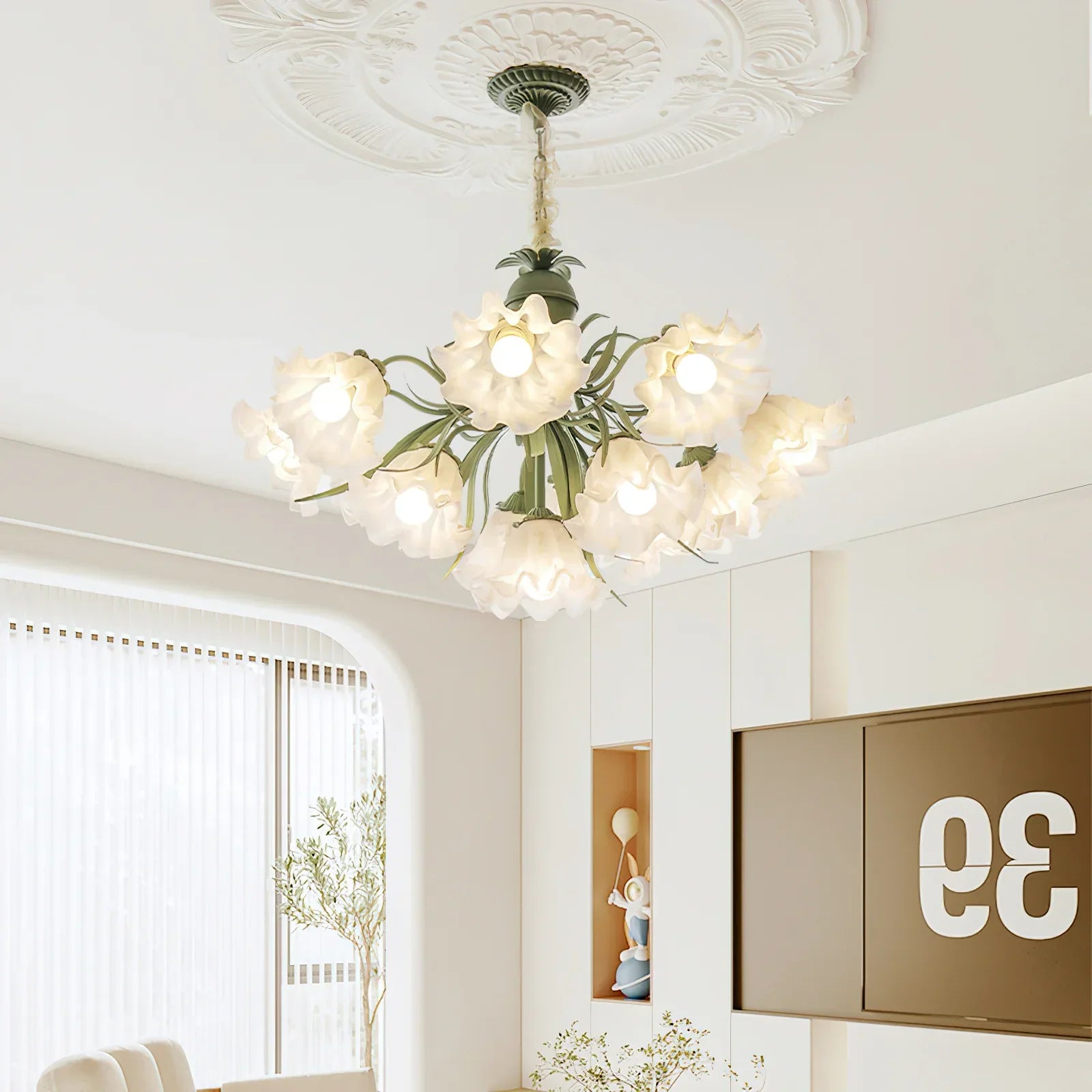 Flower Lighting Collection: Styling Ideas for Floral Ceiling Lights, Wall Lamps, Floor Lamps & Chandeliers