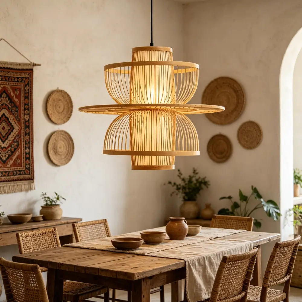 Bamboo Pendant Lighting Ideas: How Natural Woven Lights Create a Relaxed Home Atmosphere