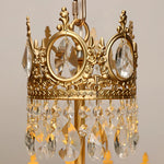 Antique crown crystal Pendant lamp 1