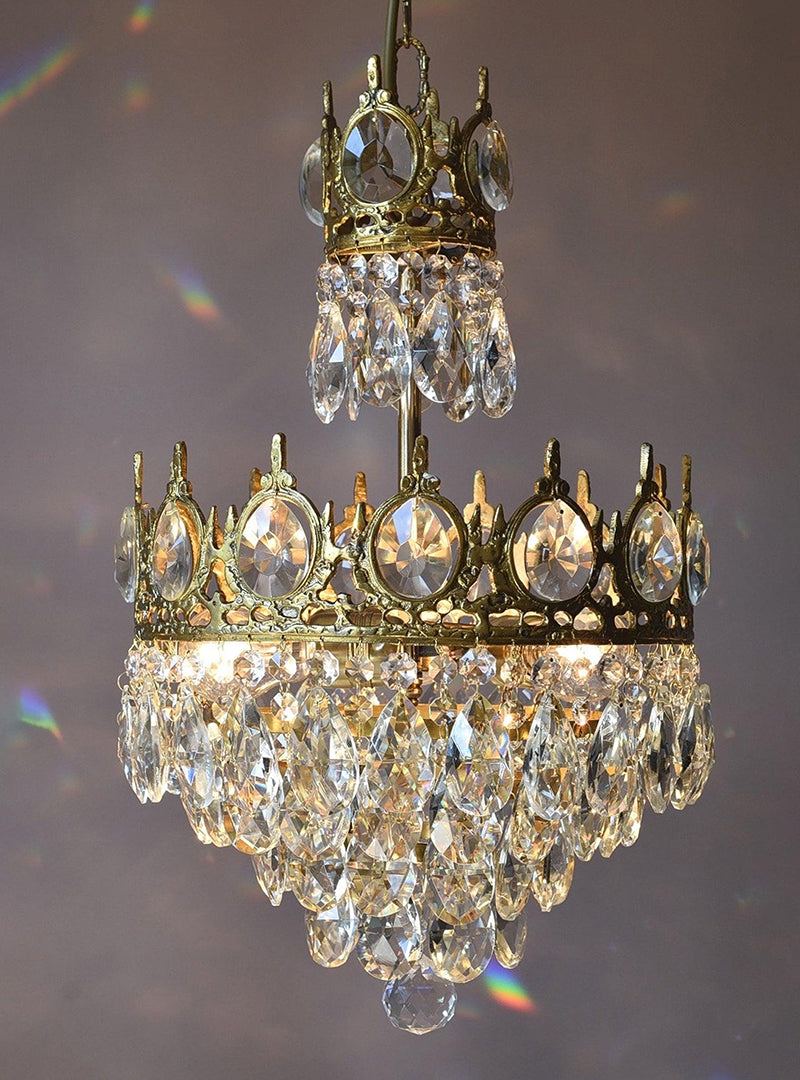 Antique crown crystal Pendant lamp 10