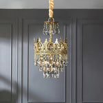 Antique crown crystal Pendant lamp 4