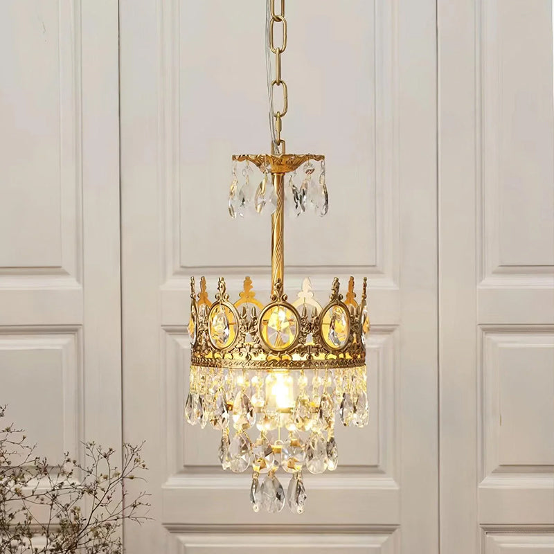 Antique crown crystal Pendant lamp 8