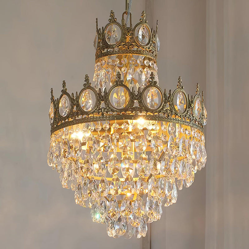 Antique crown crystal Pendant lamp 9