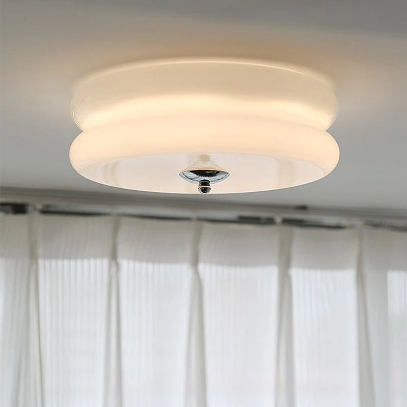 Close up of Art_Deco_Cream_Ceiling_Light_12