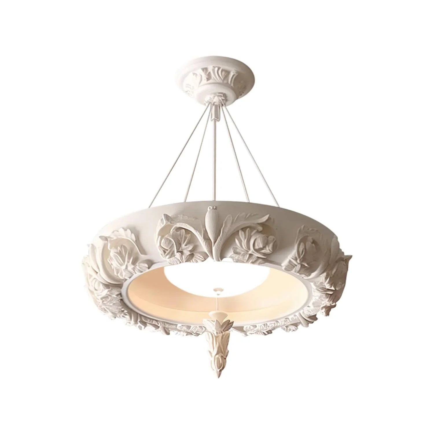 Artistic Carved Plaster Chandelier 9