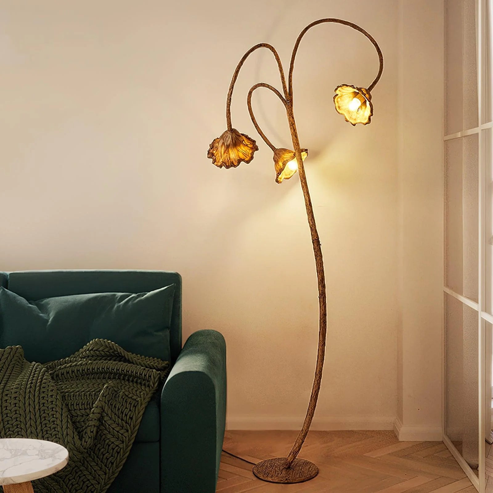 Artistic Lotus Leaf Floor Lamp 13