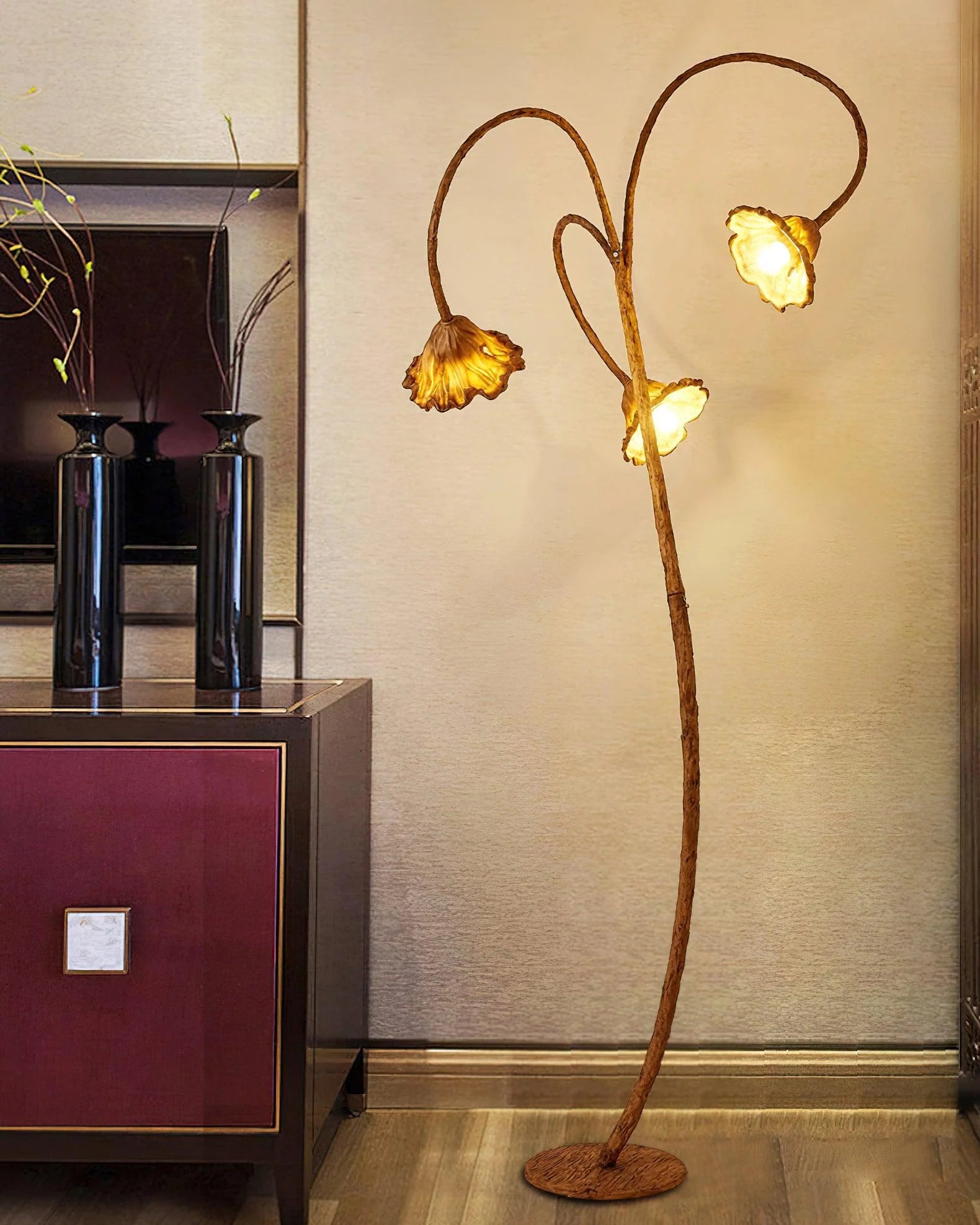 Artistic Lotus Leaf Floor Lamp 17