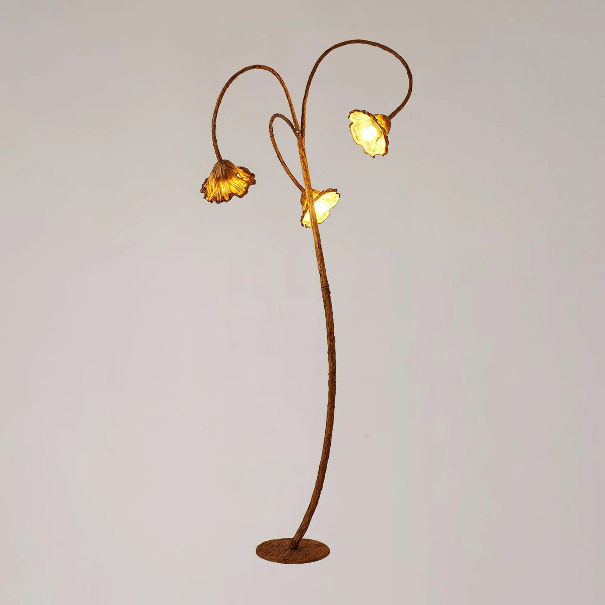 Artistic Lotus Leaf Floor Lamp 4