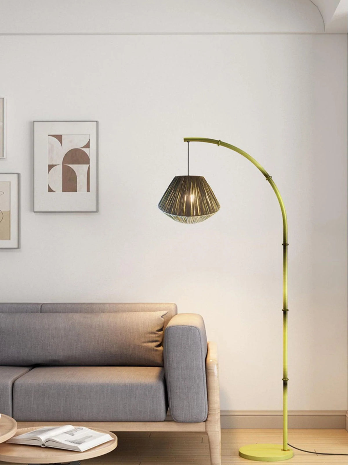 Bamboo Pole Diamond Floor Lamp_12