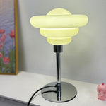 Bauhaus Conch Table Lamp-with beige yellow