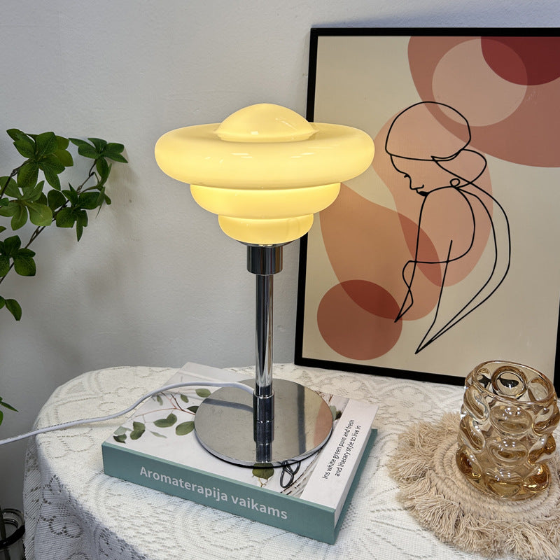 Bauhaus Conch Table Lamp-brights on the table