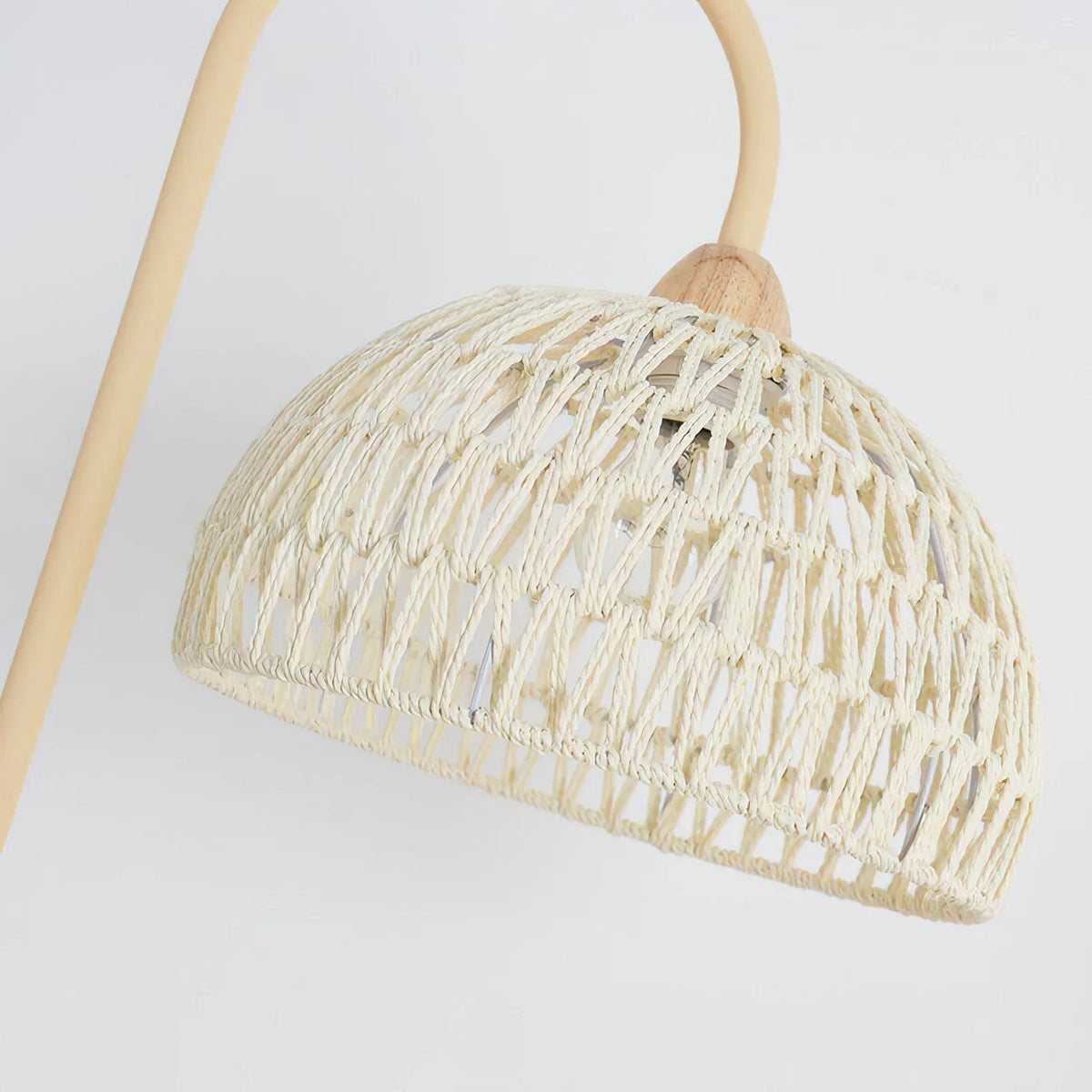 Beige Rattan Floor Lamp 28