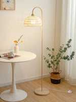 Beige Rattan Floor Lamp 46