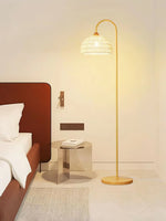 Beige Rattan Floor Lamp 53