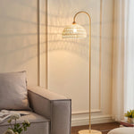 Beige Rattan Floor Lamp 69