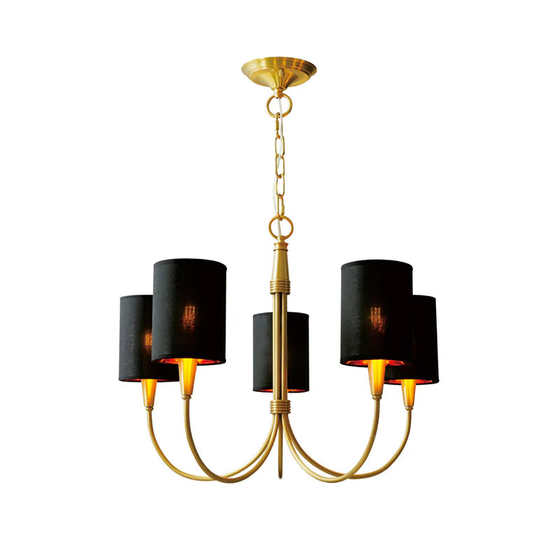 Black Brass Chandelier 13