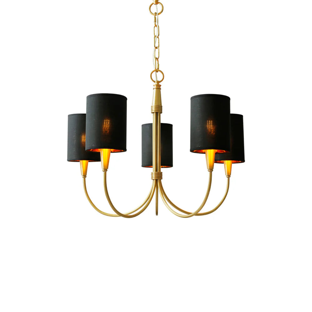 Black Brass Chandelier 8