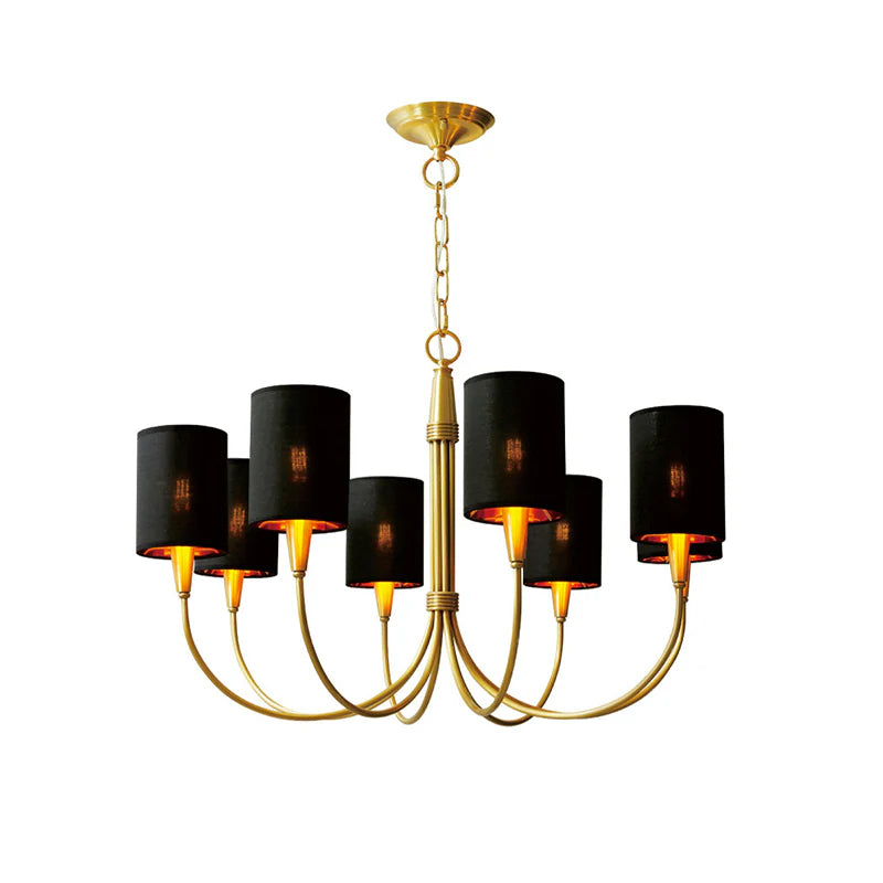 Black Brass Chandelier 9