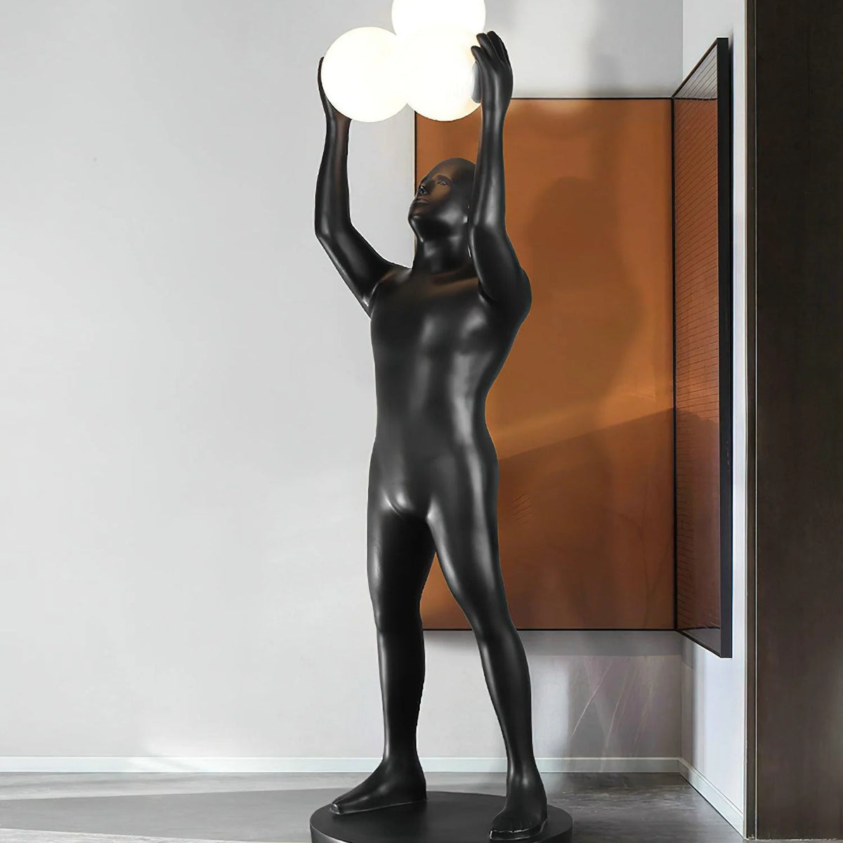 Black Figure Floor Lamp 10