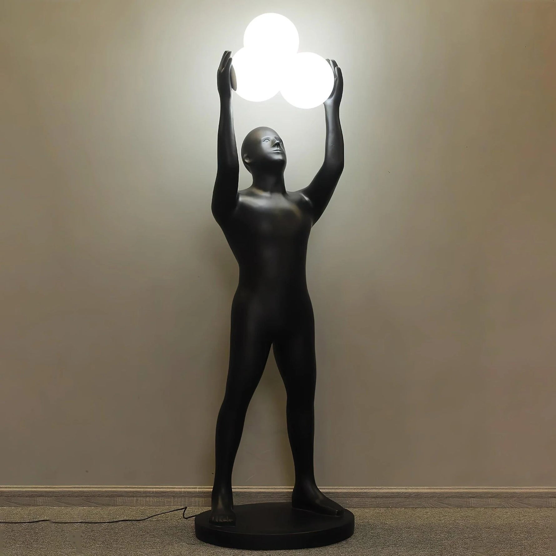 Black Figure Floor Lamp 11