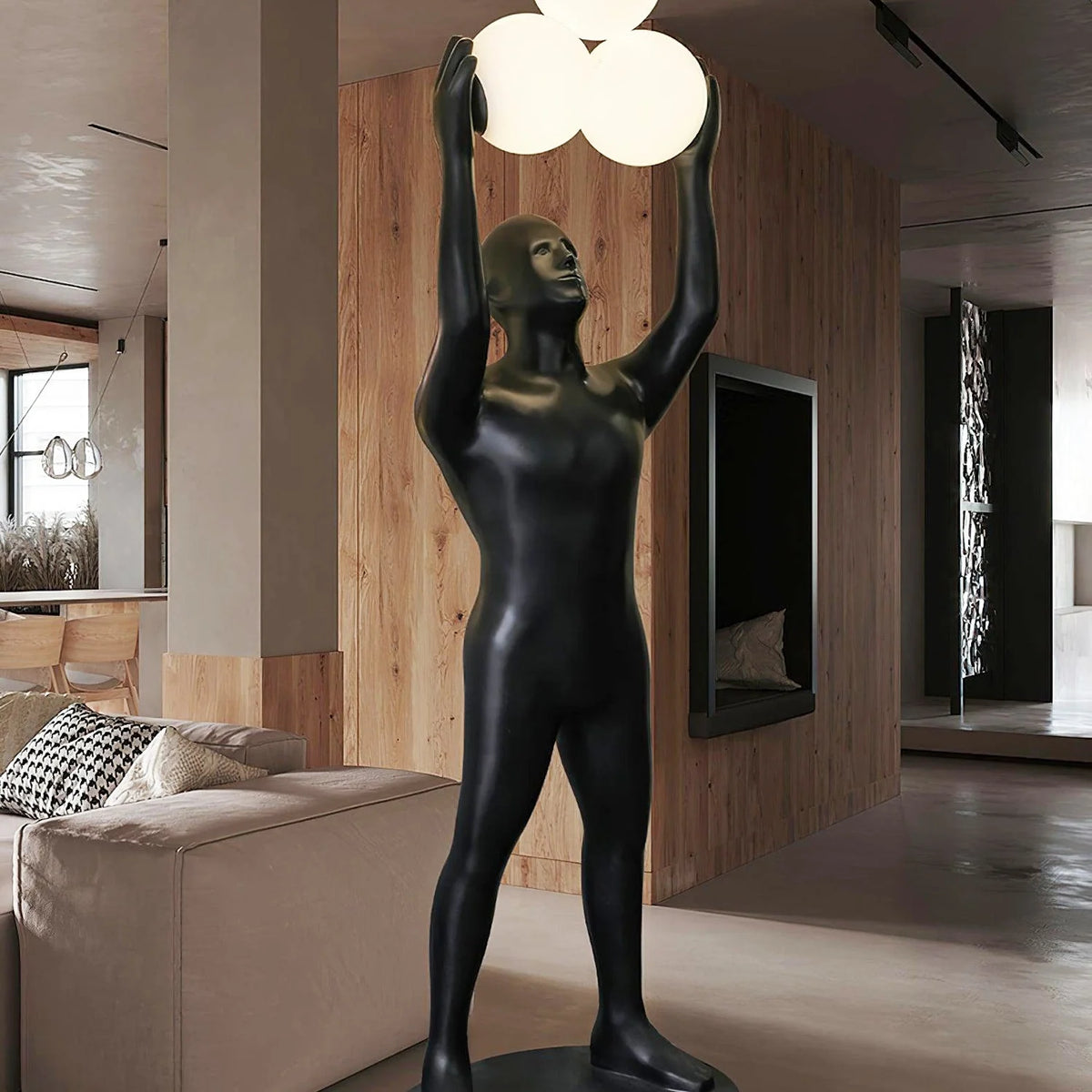 Black Figure Floor Lamp 13