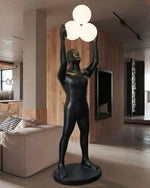 Black Figure Floor Lamp 2