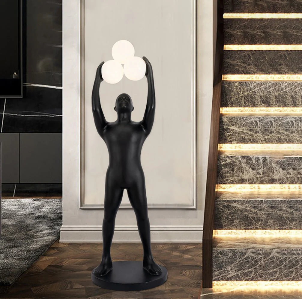 Black Figure Floor Lamp 24