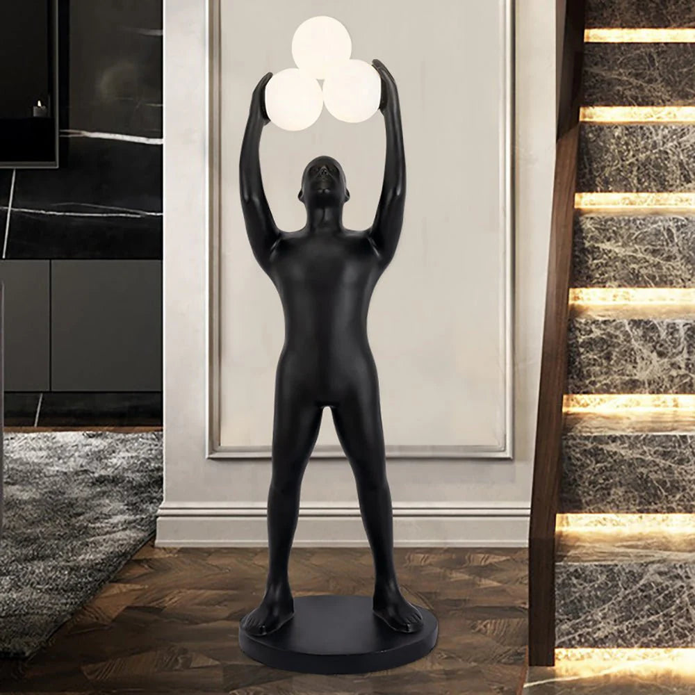 Black Figure Floor Lamp 8