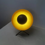 Black Mid Century Table Lamp is bright at the corner