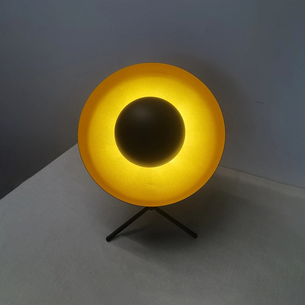 Black Mid Century Table Lamp is bright at the corner