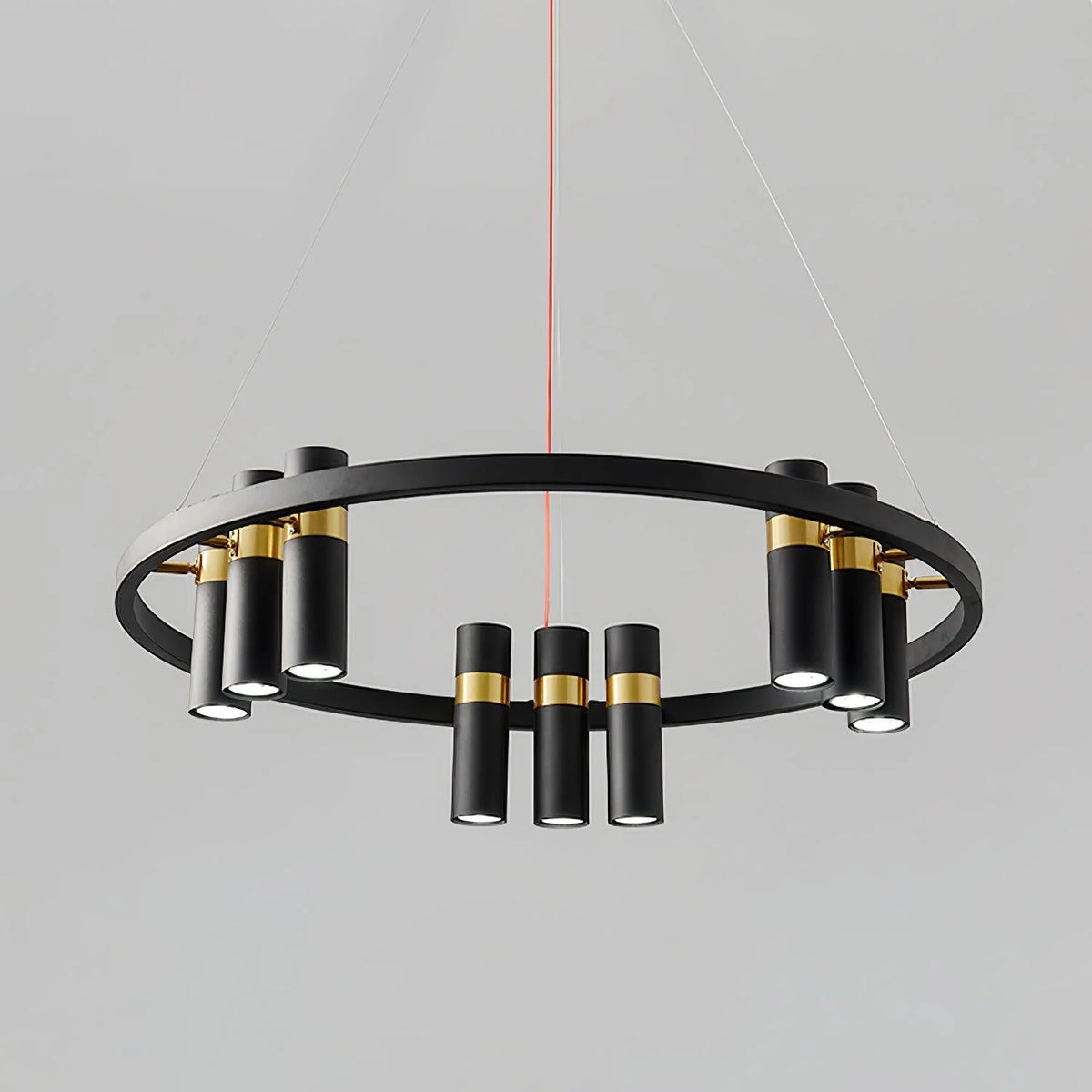 Black Mutil Pipe Chandelier 13