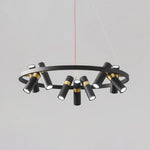 Black Mutil Pipe Chandelier 17