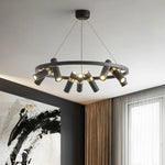 Black Mutil Pipe Chandelier 19