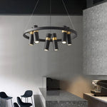 Black Mutil Pipe Chandelier 23