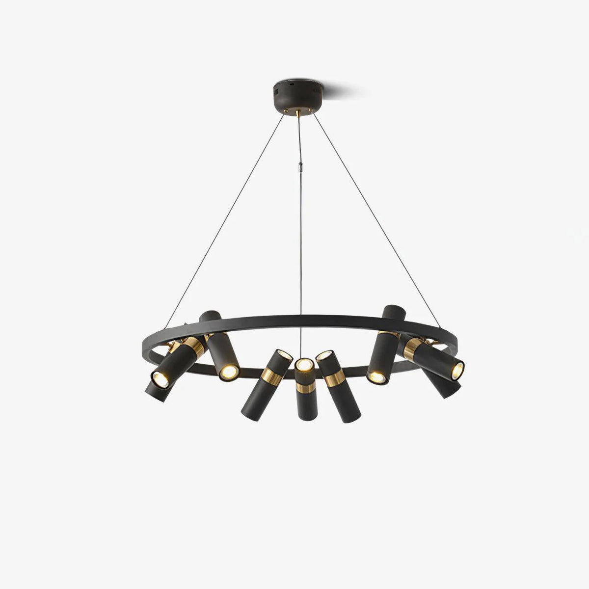 Black Mutil Pipe Chandelier 8