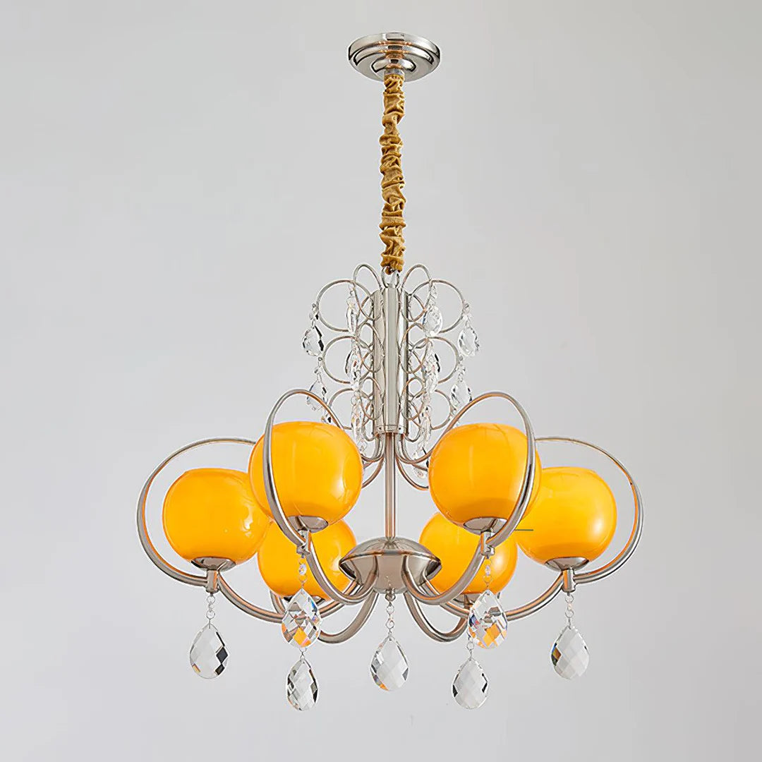 Boris Orange Chandelier 16